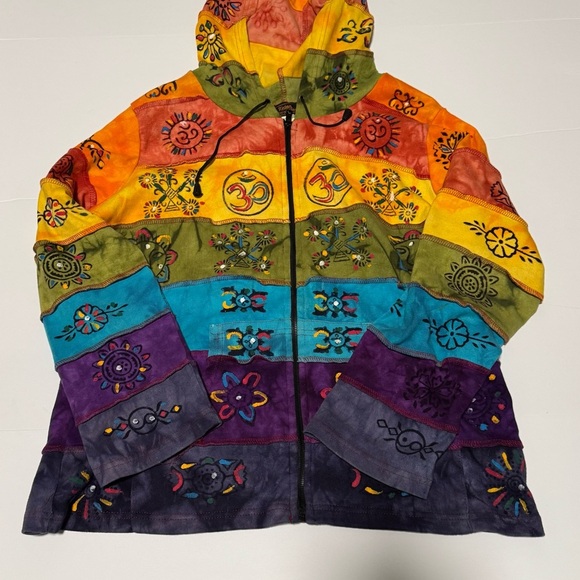 Rising International Multicolor Patchwork Jacket - Picture 3 of 7